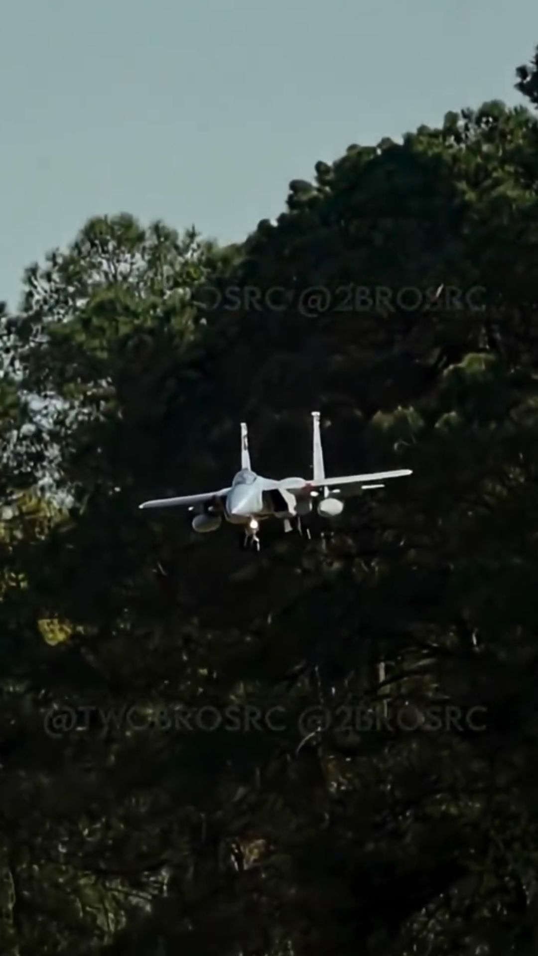RC F-15C Eagle performs a smooth and impressive landing