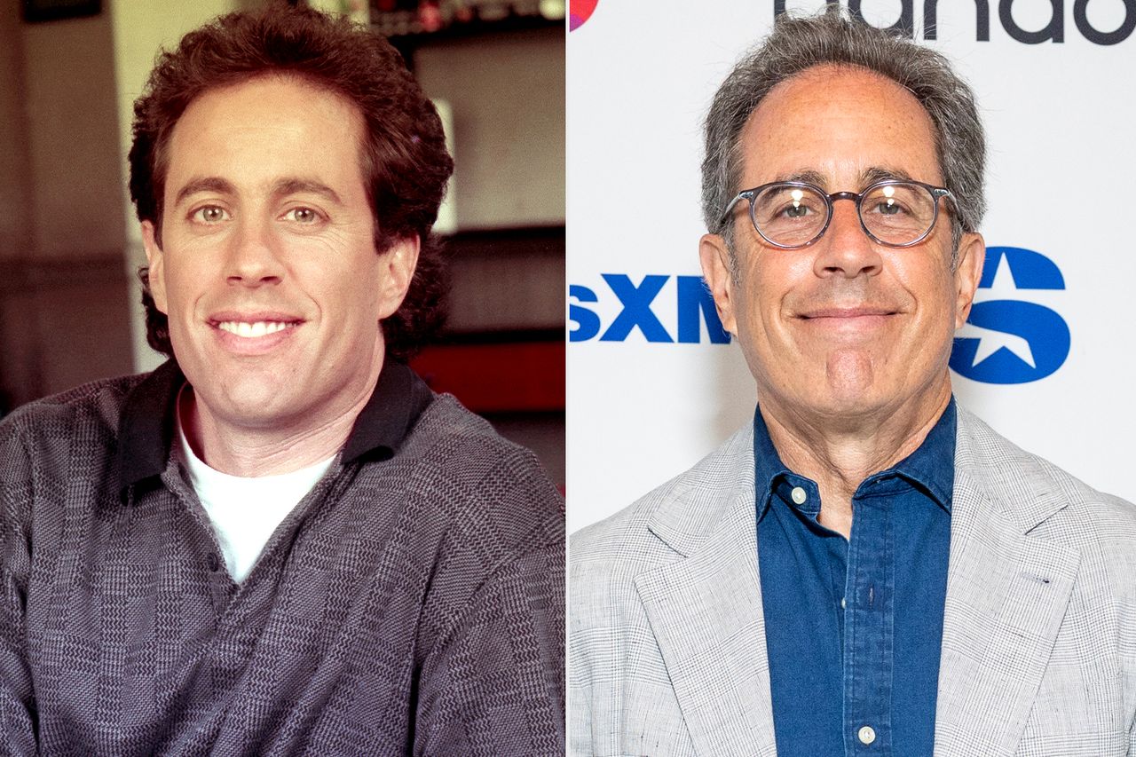 : Jerry Seinfeld attends SiriusXM's The Sebastian Maniscalco Show Jerry Seinfeld on the set of his television show 'Seinfeld',