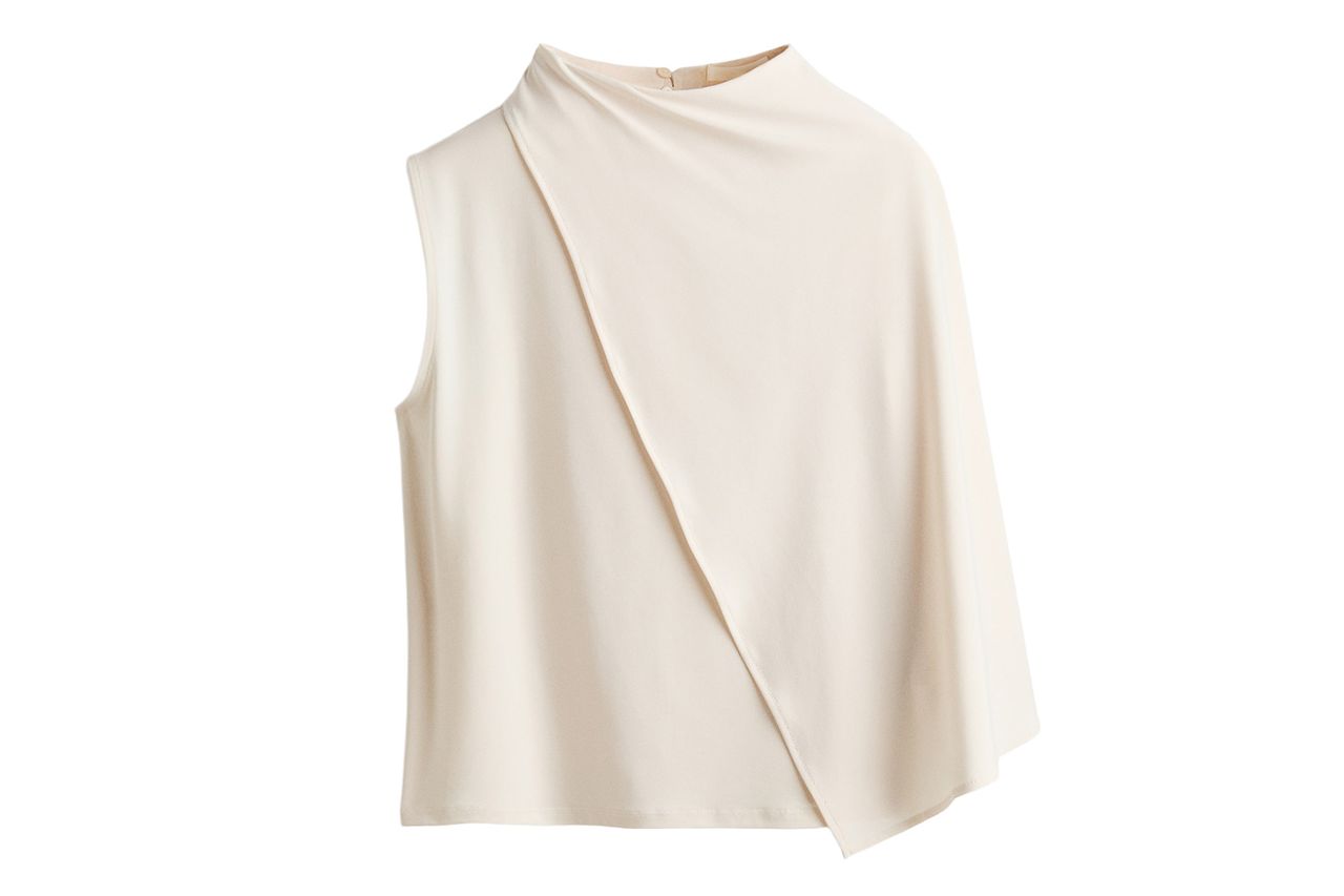 H&M Cape-Detail Crêpe Top