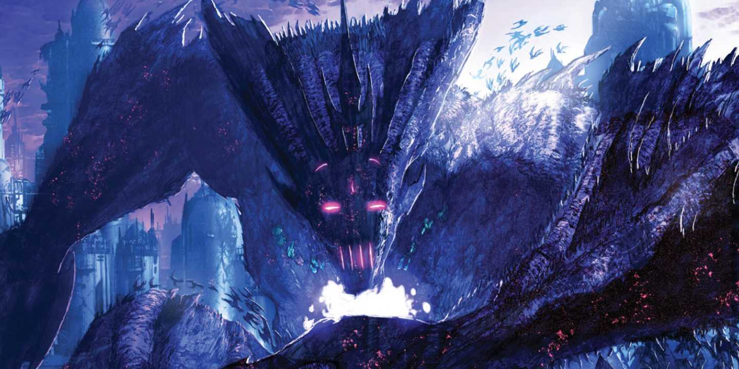 The D-Void's avatar 'Deceptigod' is made up of the Decepticon Sweeps in Transformers.