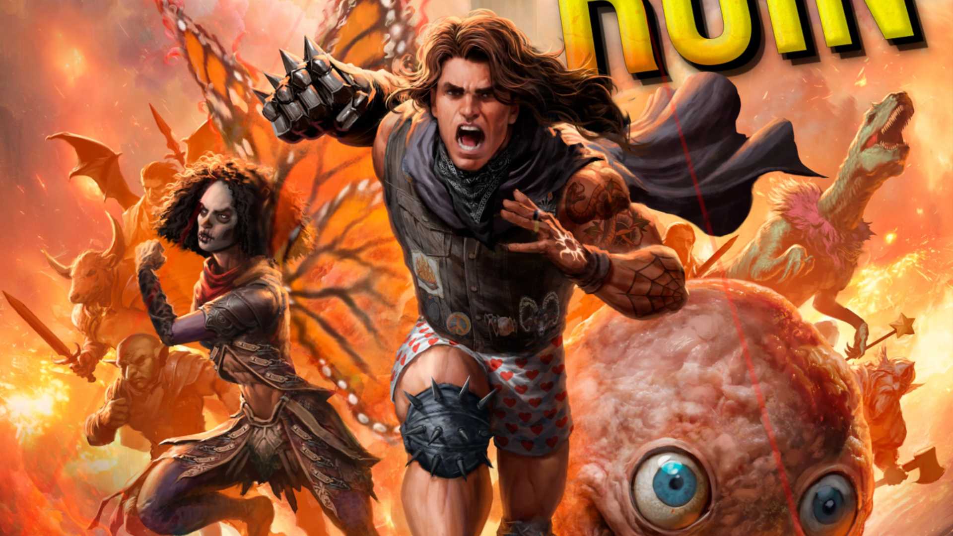 Carl charging forward on the cover of Dungeon Crawler Carl Book 7