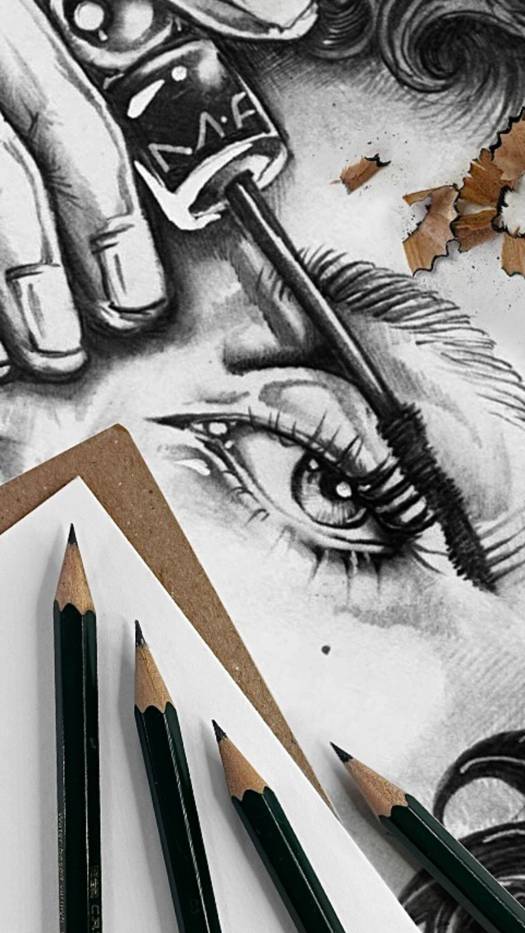 The creative techniques behind striking makeup illustrations