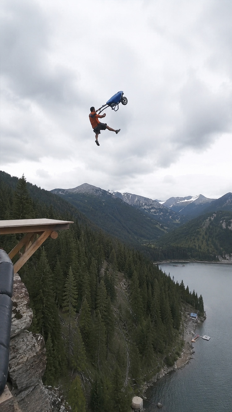 High risk stunt pushes courage to the limit