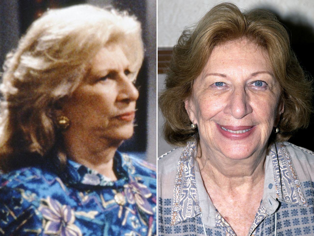 Liz Sheridan as Helen Seinfeld in 'Seinfeld'. ; Liz Sheridan during the 1st Annual Official TV Land Convention in 2003.