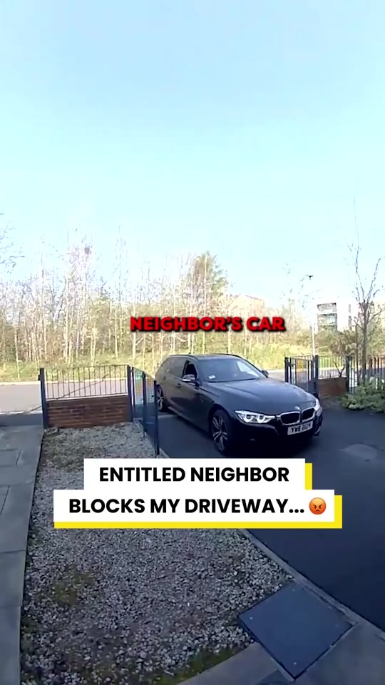 Entitled neighbor blatantly parked on my driveway after the warning ...