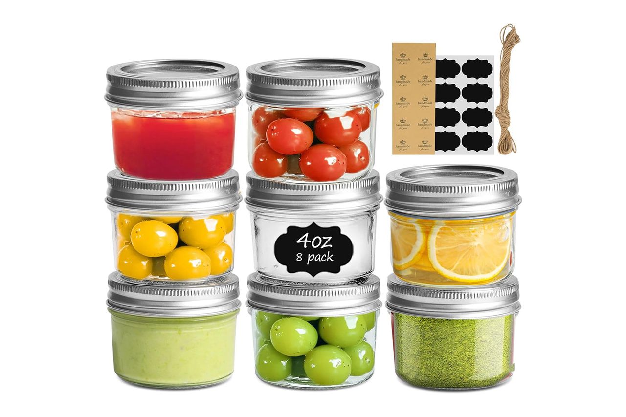 ComSaf Mini Mason Jars 4oz