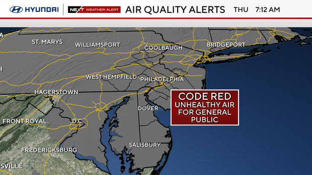 Hazy and humid weather in Philadelphia Thursday, air quality alert in ...