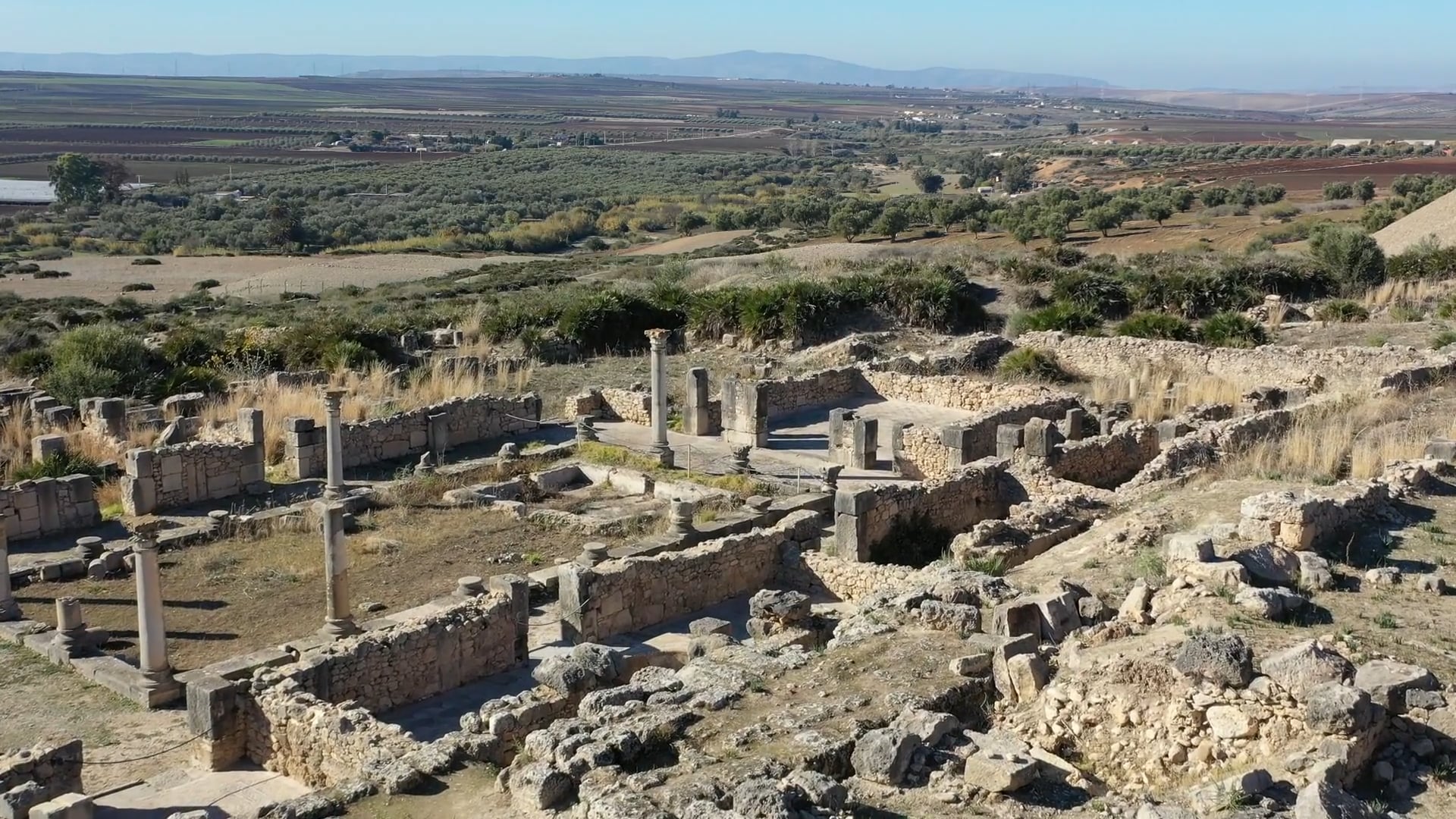 Drone reveals Morocco's spectacular ancient Roman city