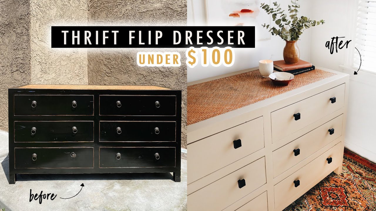 Master this stunning thrift flip dresser for under $100