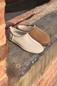 The new Tasman Deconstructed in Sand (L) next to the original Tasman in Chestnut (R).