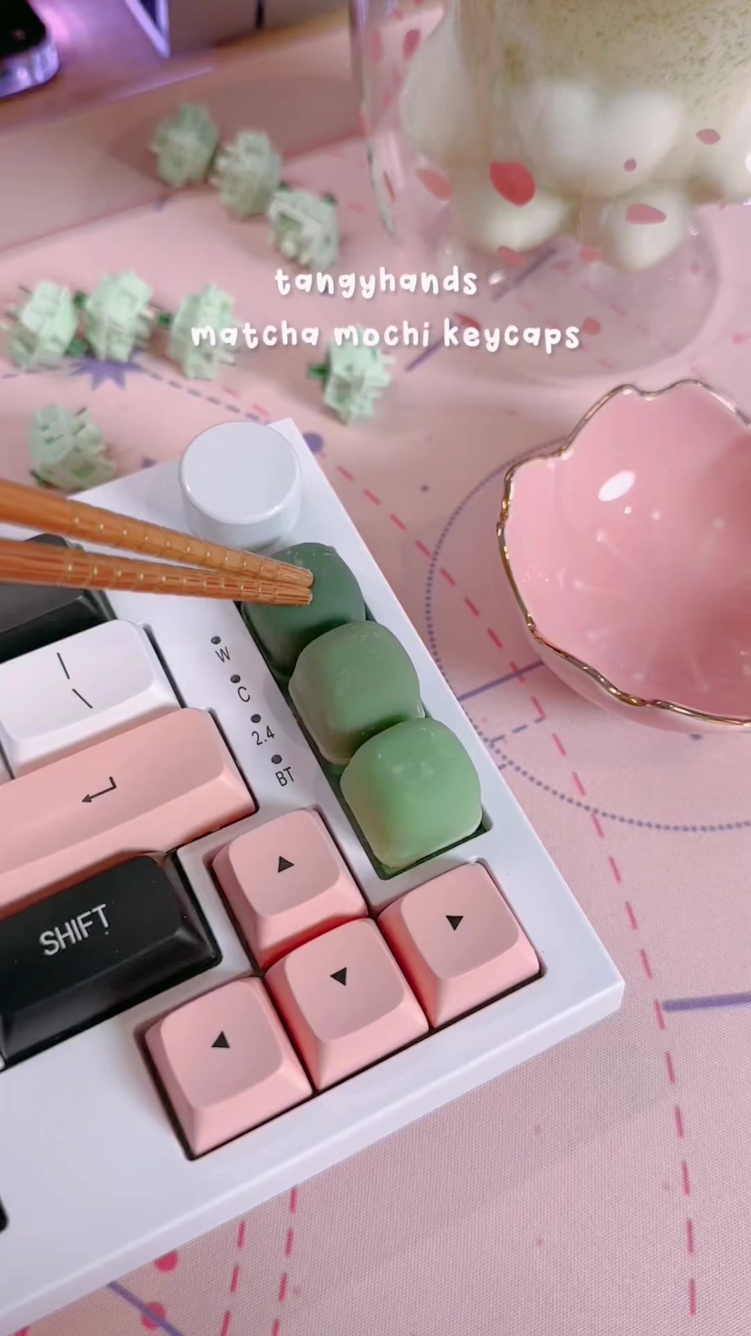 Matcha keycaps add a cute keyboard upgrade