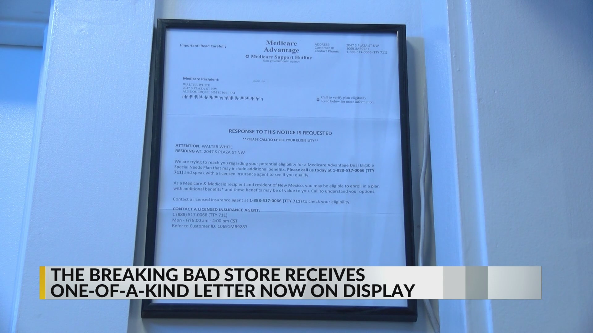 New item now on display at the Breaking Bad store