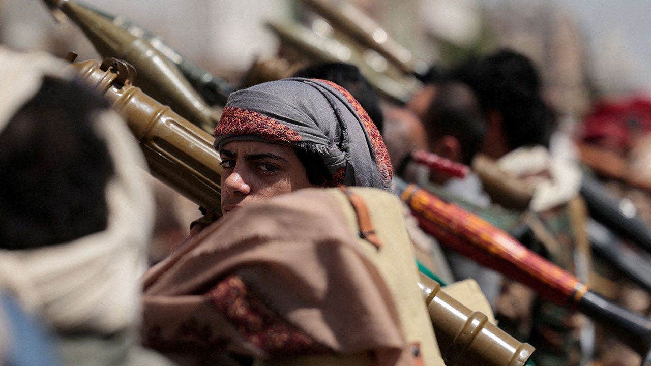 A Houthi follower looks on, during a pro-Iran demonstration, as the U.S.-Israel conflict with Iran continues, in Sanaa, Yemen April 6, 2026.