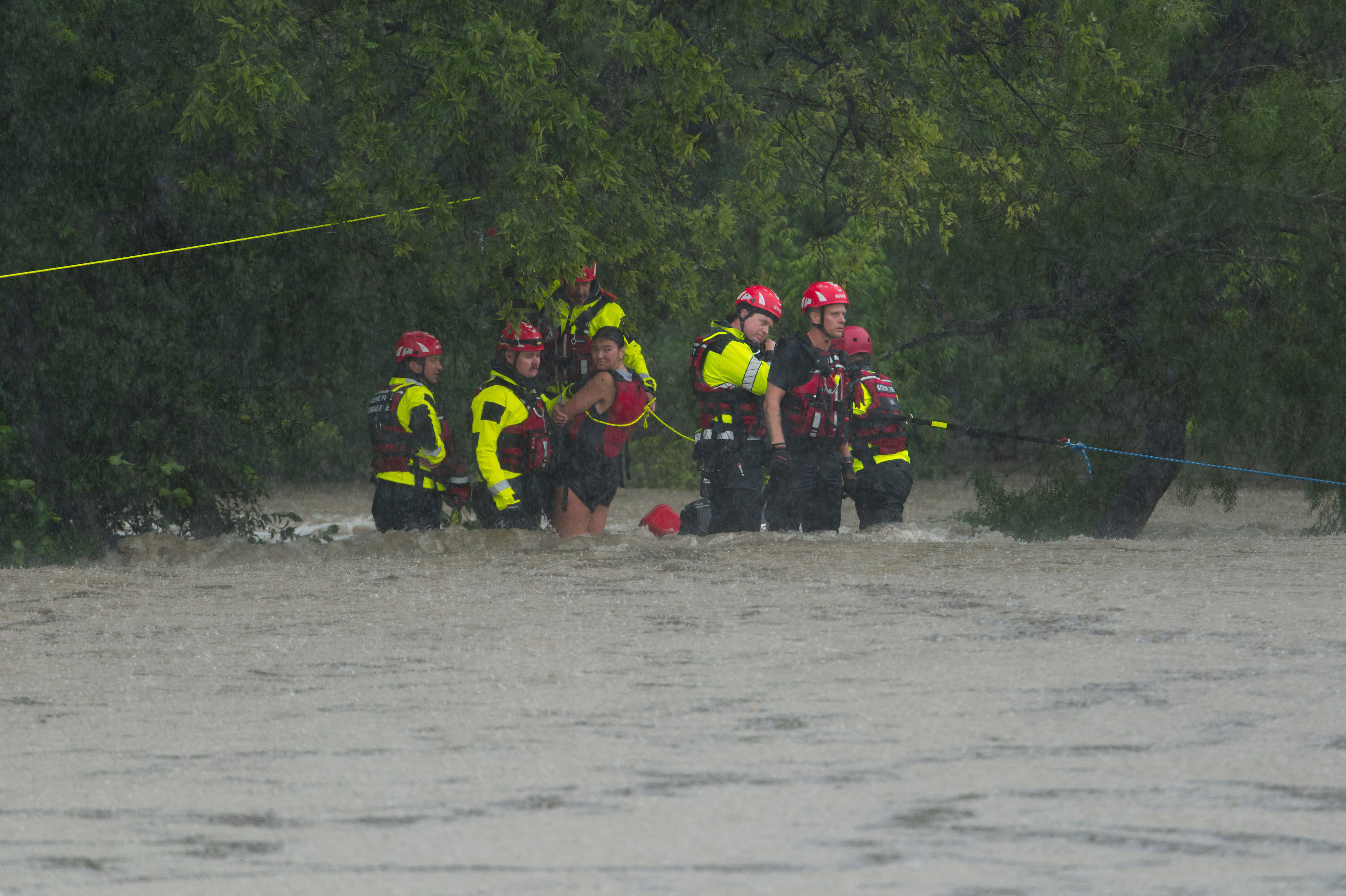 More than 75 people rescued as up to 20 inches of rain deluge areas of Texas