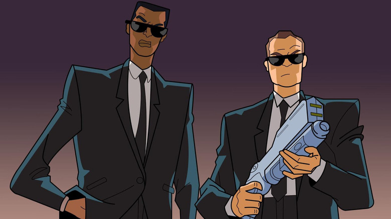 Agent J and Agent K looking ready to battle