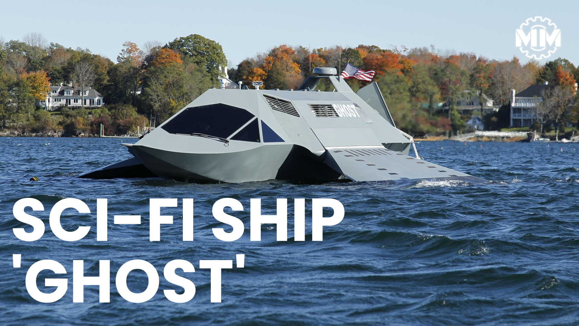 This warship doesn't really touch the water
