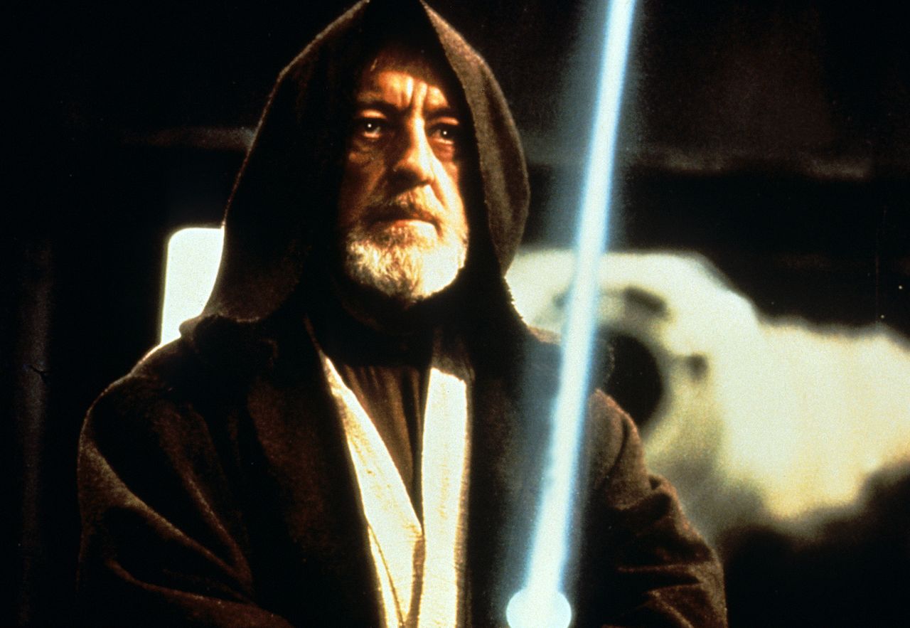 Alec Guinness as Obi-Wan Kenobi in 'Star Wars: Episode IV – A New Hope'