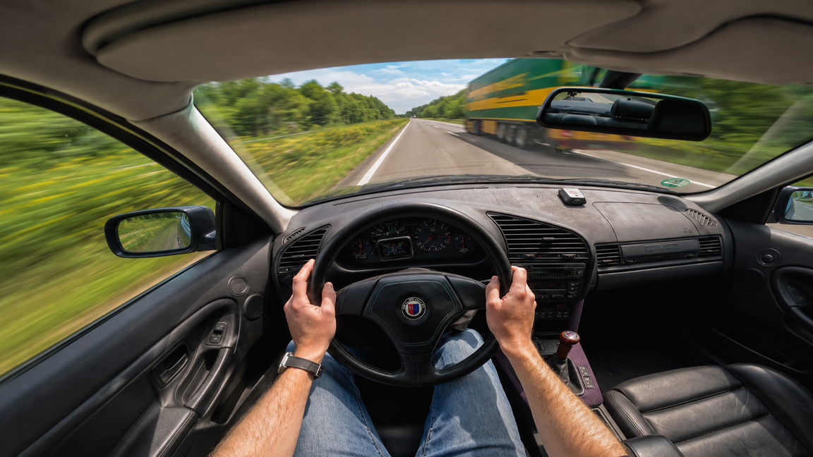Alpina E36 B3 top speed on the Autobahn