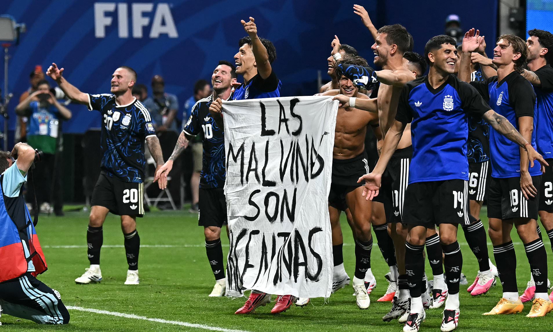 Argentina's new Falklands insult with complaint over 'illegal' Royal Navy ship after World Cup win