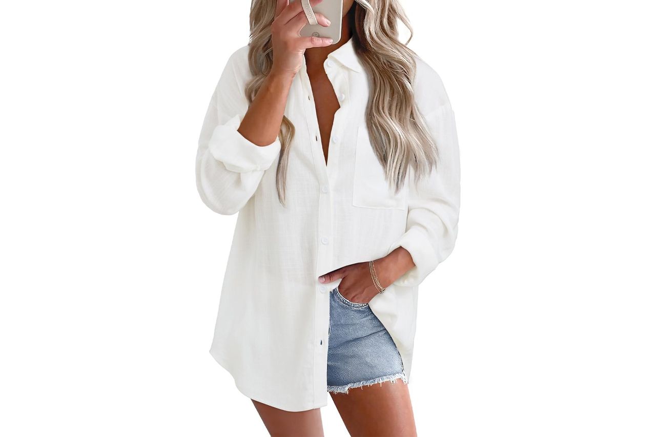 astylish women 2026 loose fit tops cotton linen
