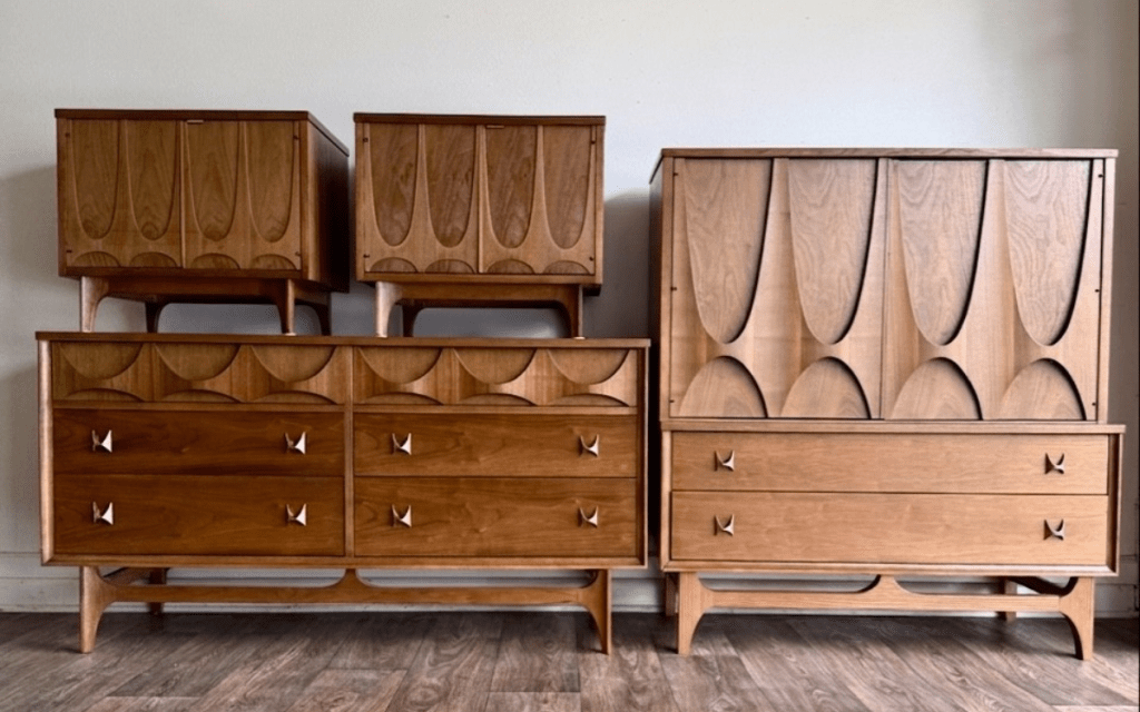 The refinished Brasilia pieces.
