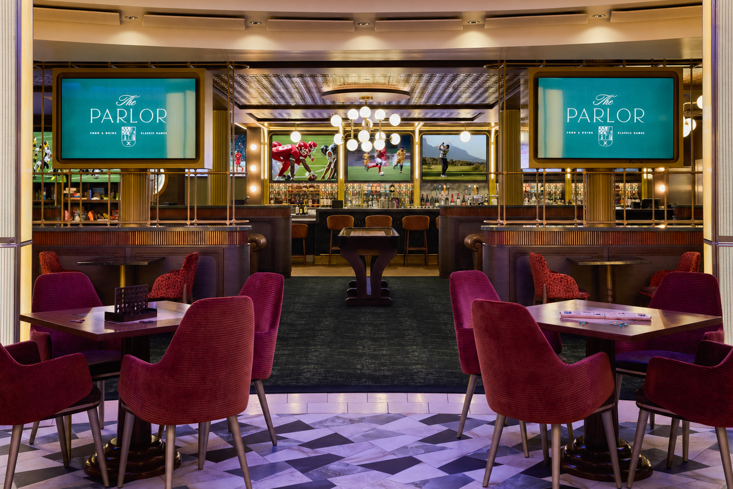 The Parlor is one of the new lounges on the revitalized Celebrity Solstice (Celebrity Cruises)