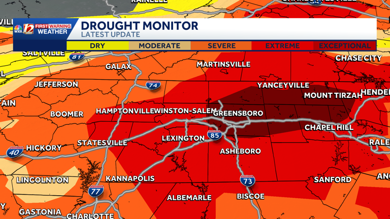 High level drought is here to stay in the Triad | Western Carolina improved