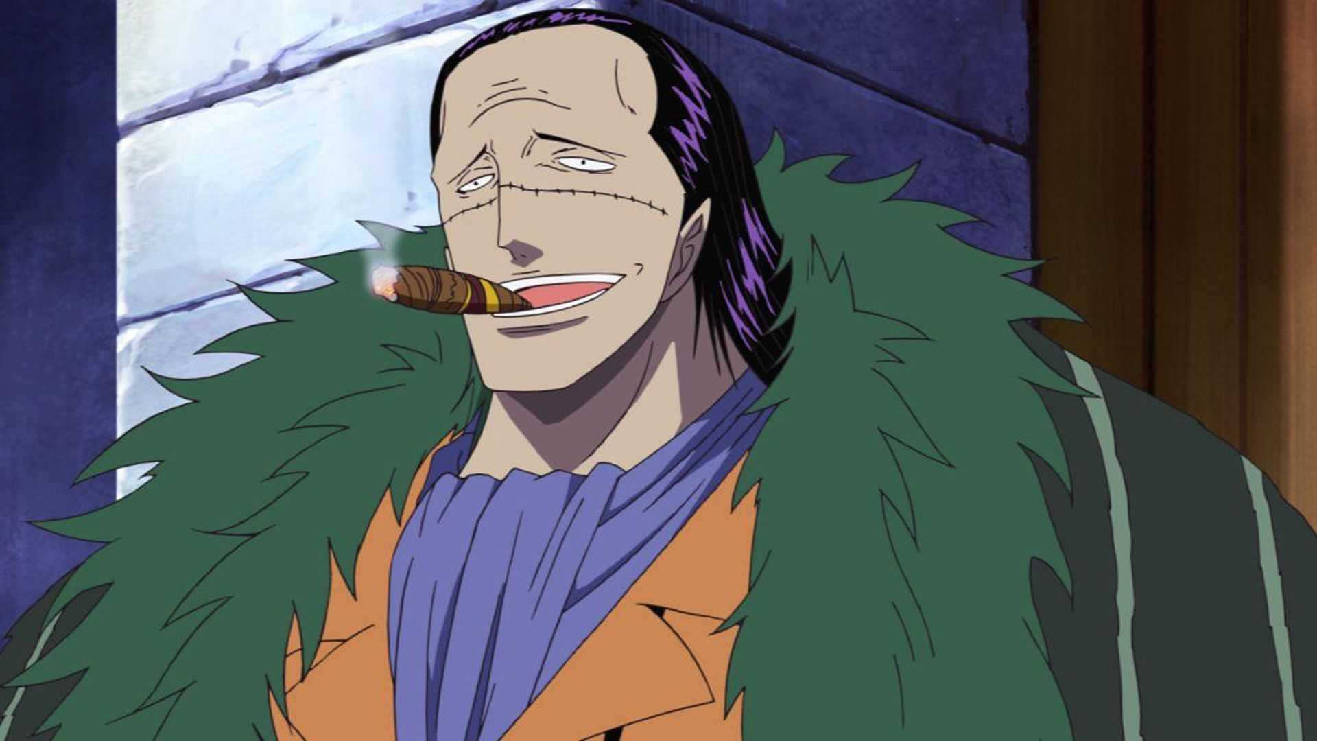 Crocodile smoking a cigar in One Piece