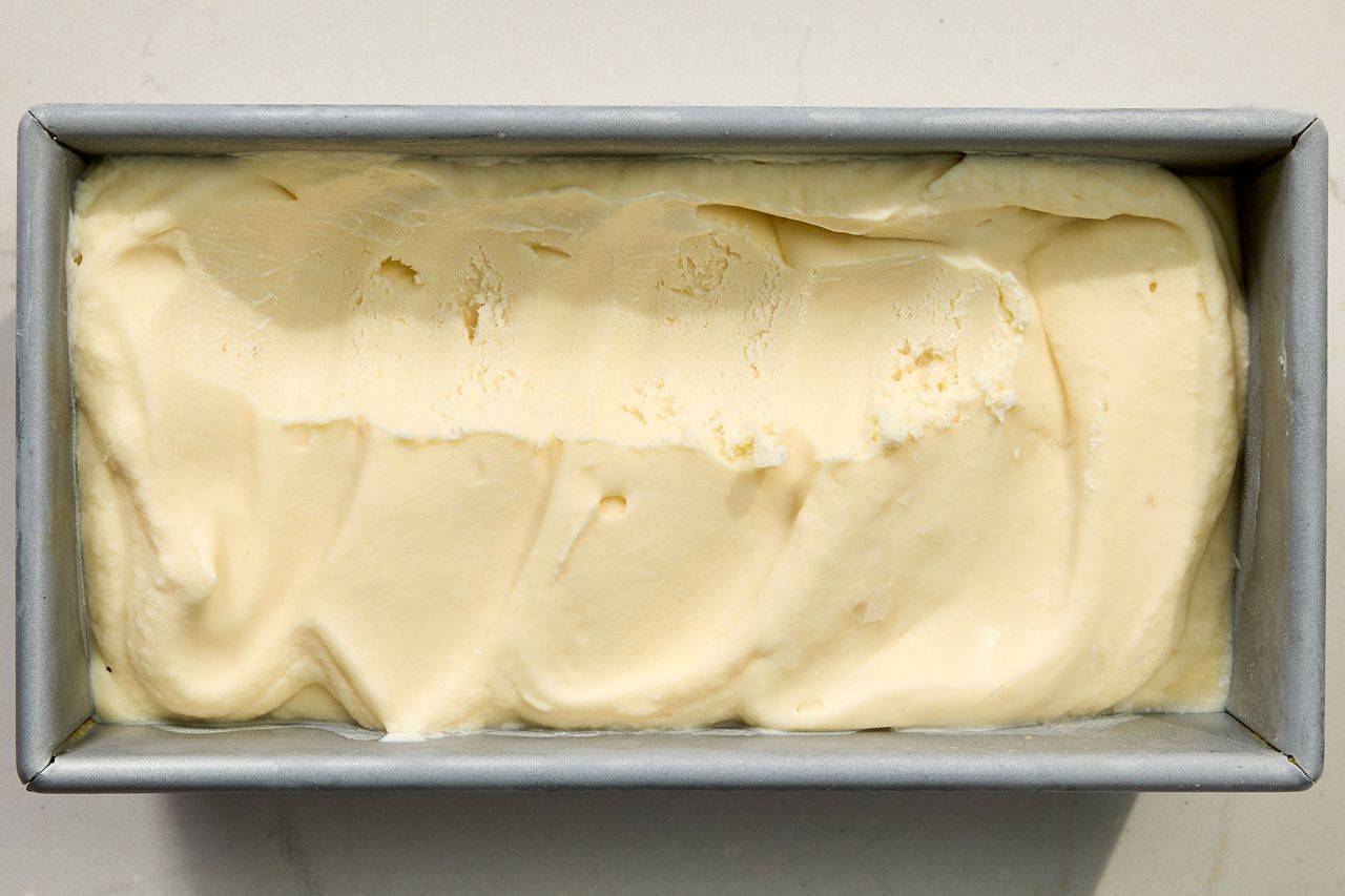 No-churn ice cream made with a blender.