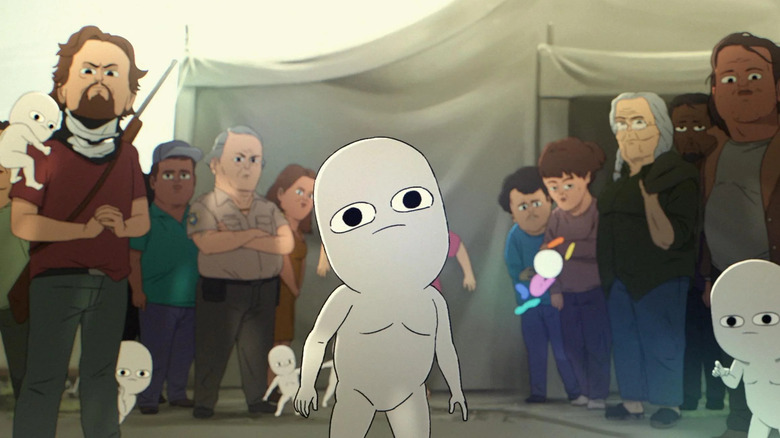 The "little creatures" running around the characters