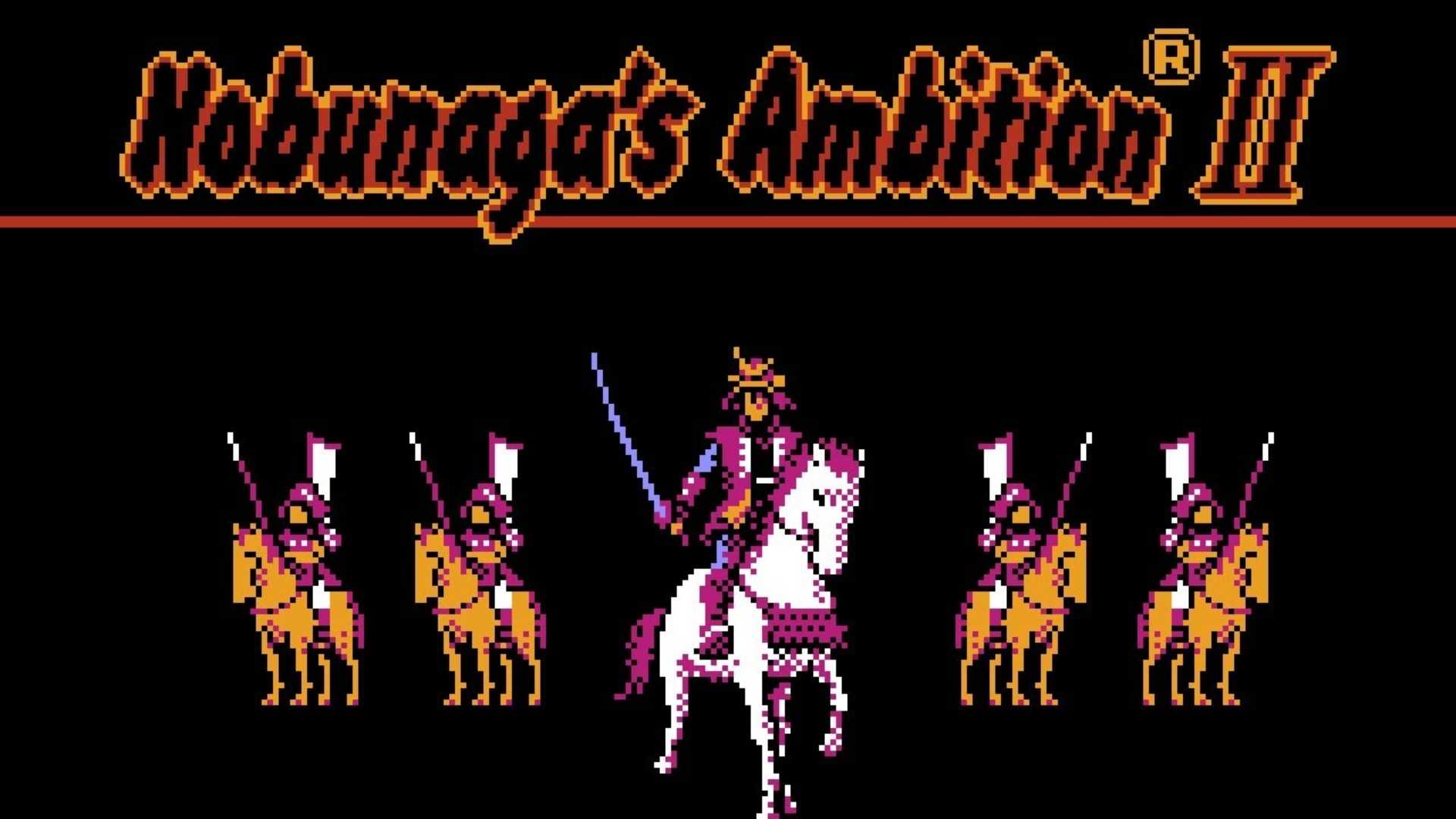Nobunaga's Ambition menu screen NES game