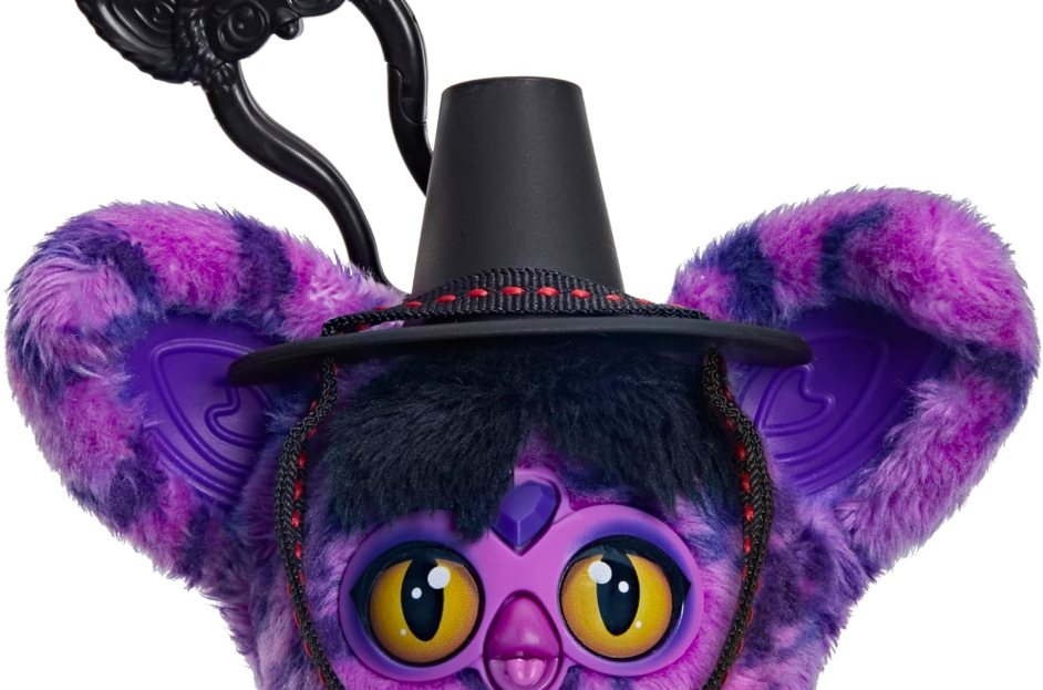 Kpop Demon Hunters New Furvy Furblets Saja Boys Demon electronic plush toy with clip and cat hat