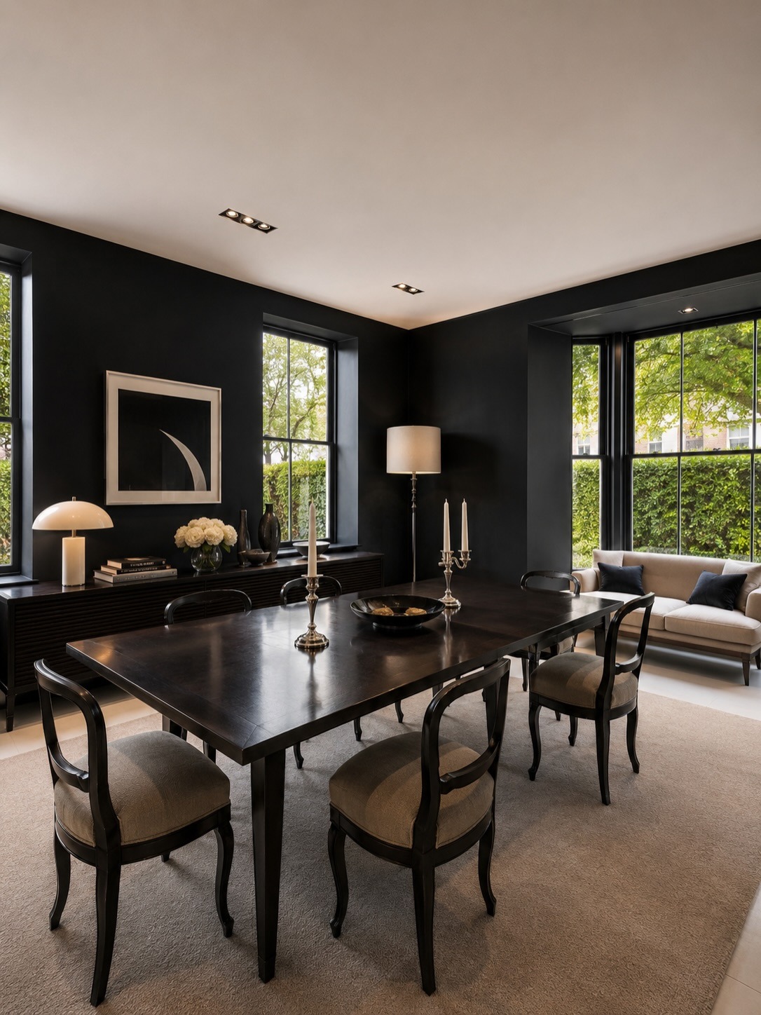 The dining room