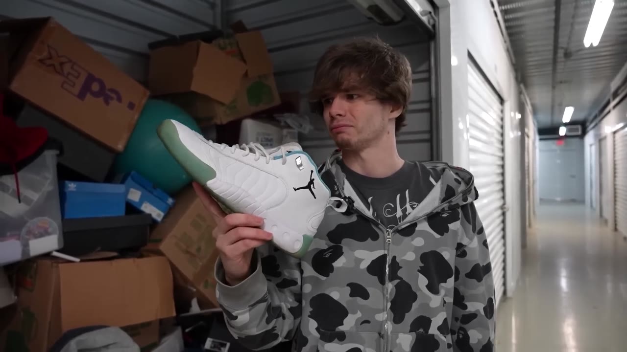 Connor finds a sneaker collection in an abandoned storage unit
