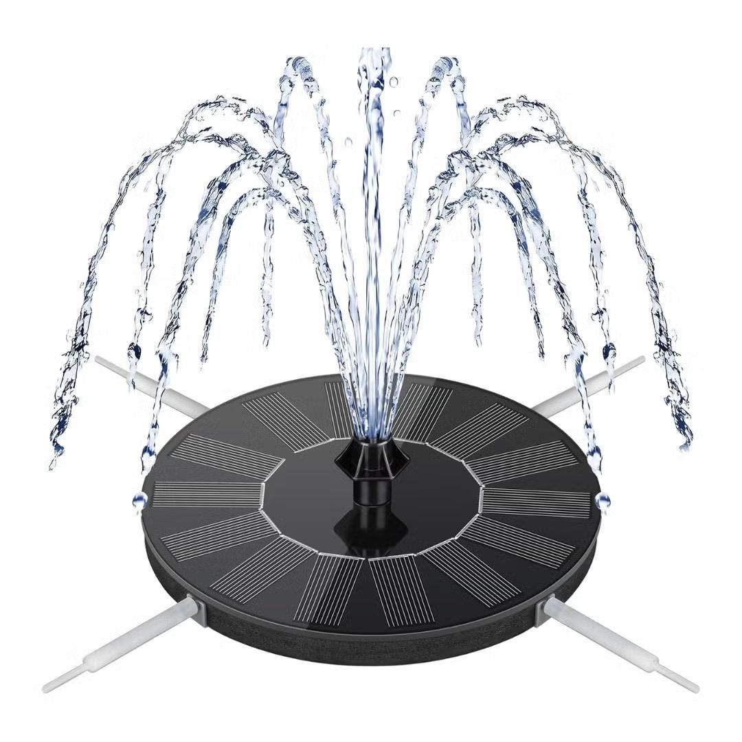 Mademax Solar Bird Bath Fountain Pump