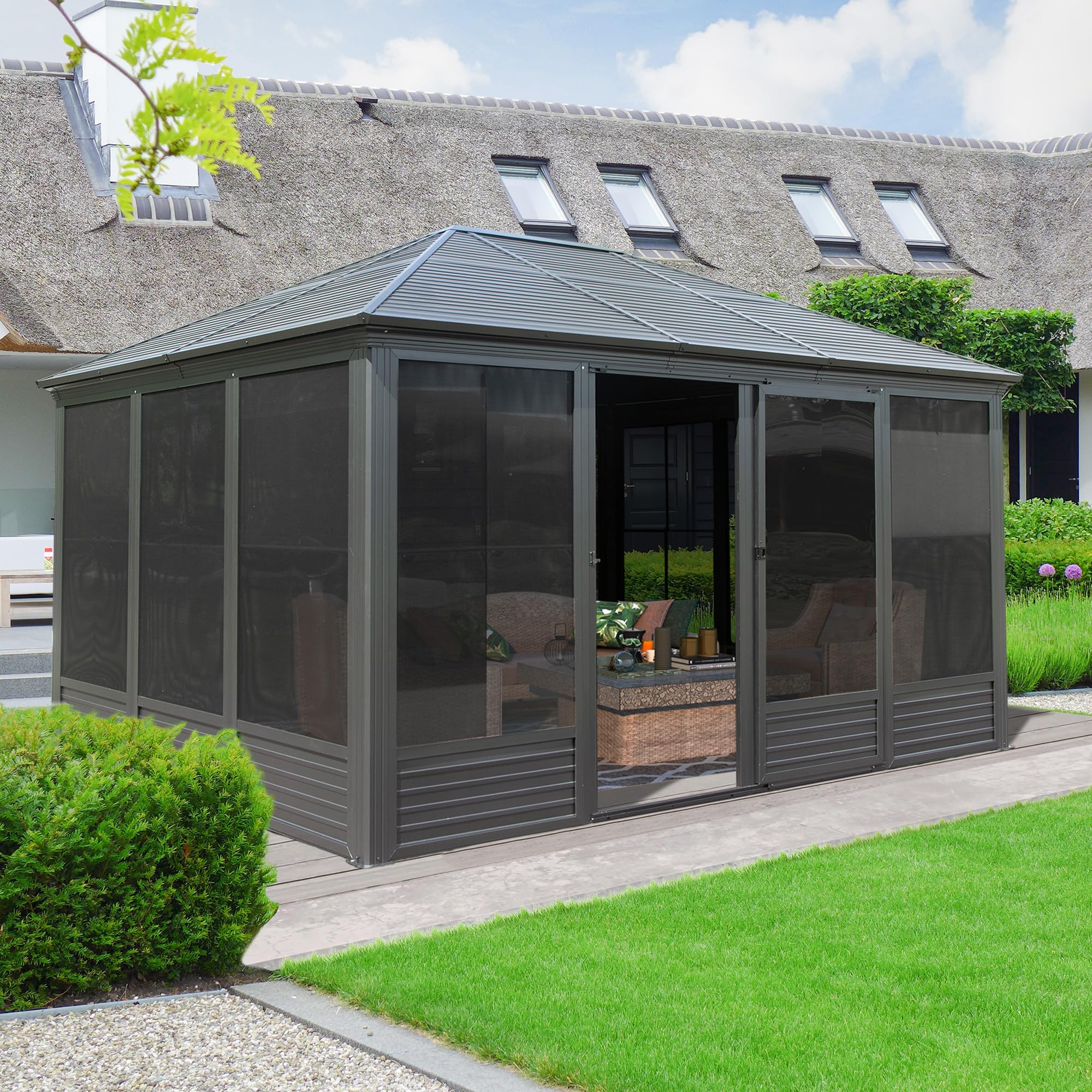 Domi Outdoor Living Backyard Sunroom