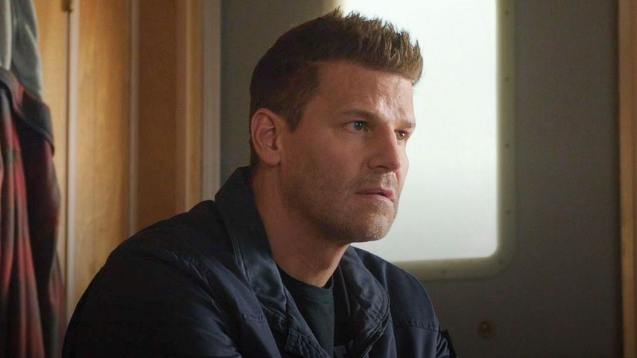 David Boreanaz as Seeley Booth on Bones.