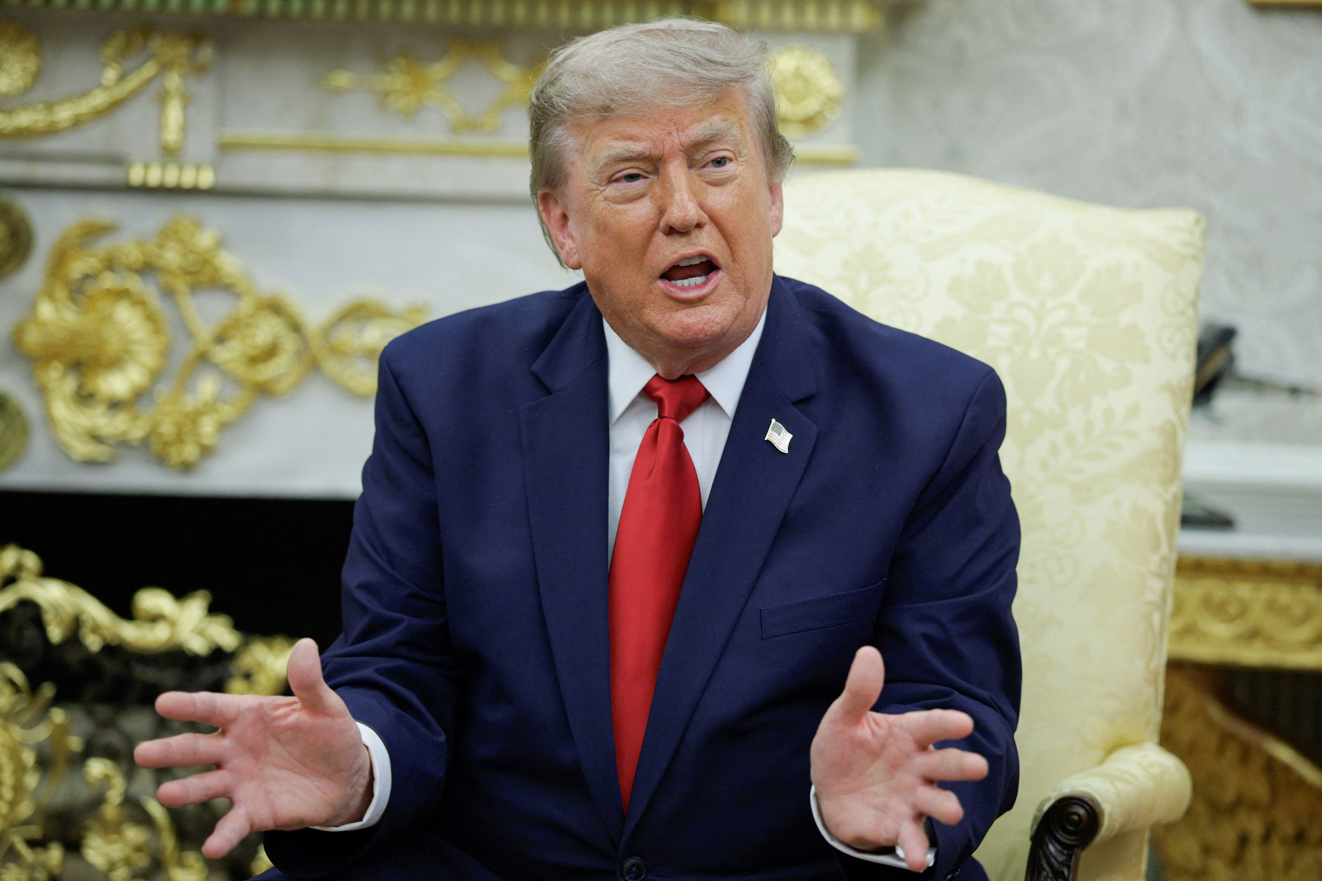 Trump threatens to hit Iranian bridges, power plants, any time shots fired in Strait of Hormuz