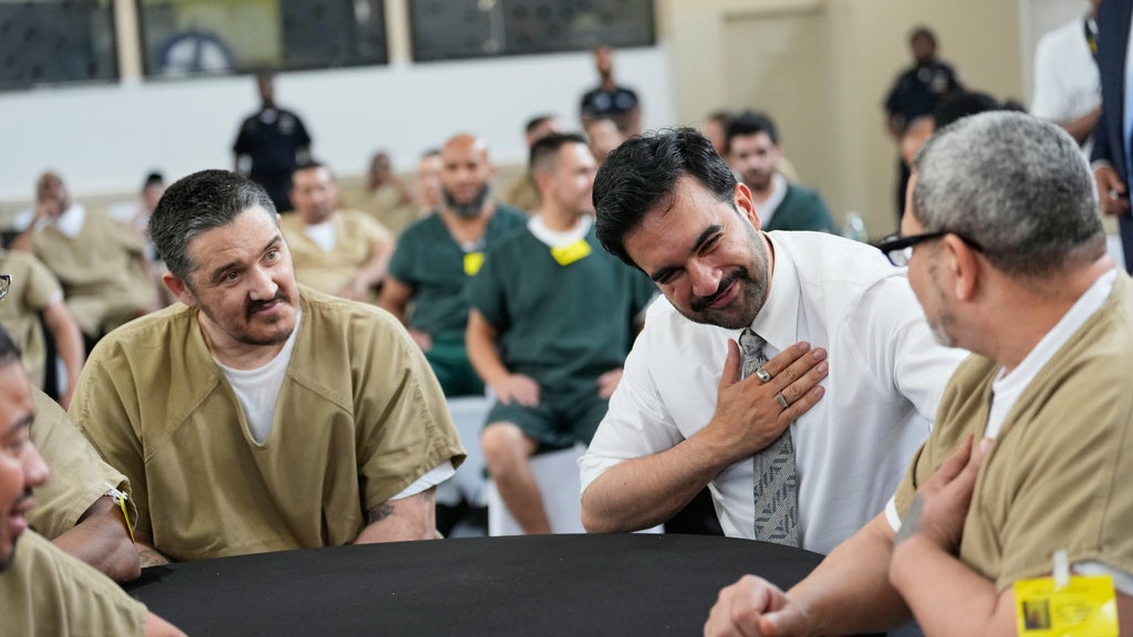 NYC mayor Mamdani watches World Cup with Rikers Island inmates