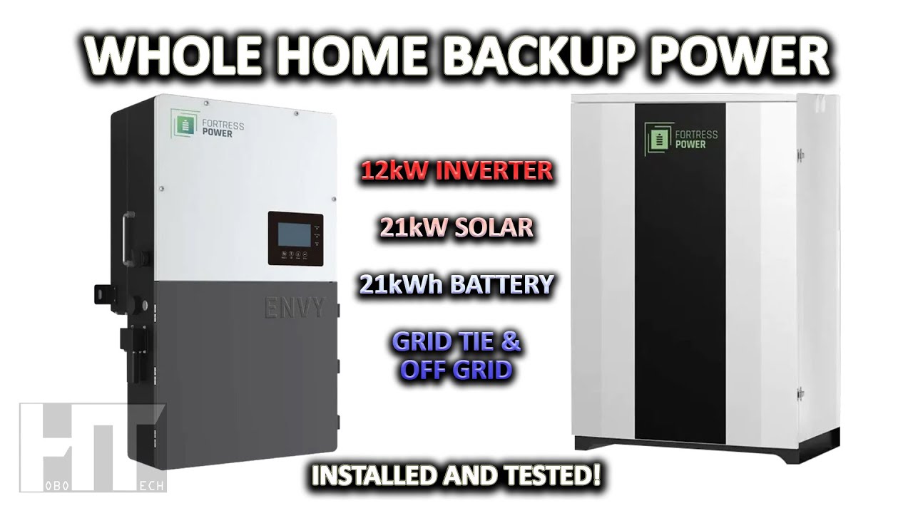 Fortress Power Envy True 12k | eFlex 5.4 whole home backup solar power ...
