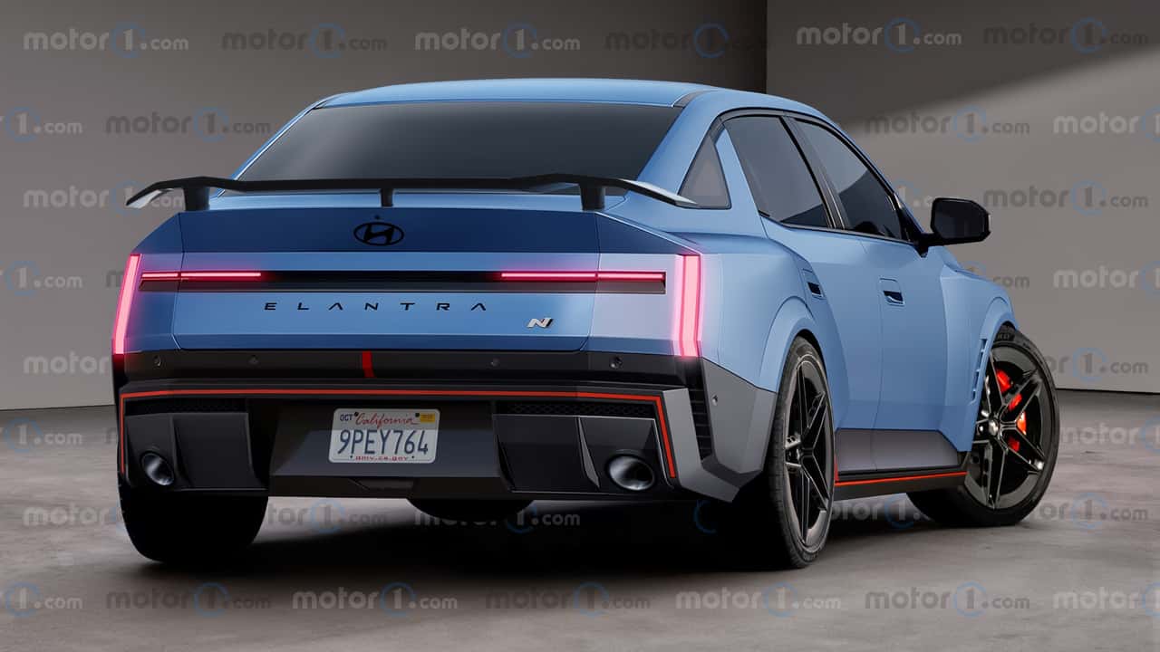 New Hyundai Elantra N Rendering By Motor1