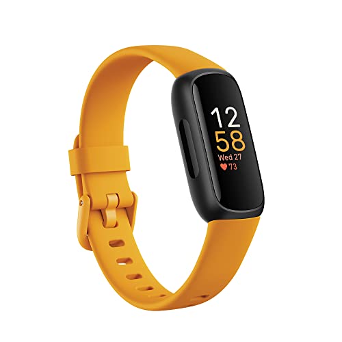 Google Fitbit Inspire 3 Activity Tracker With 6-Months Premium Membership Included, Up to 10 Days Battery Life and Daily Readiness Score, Black/morning Glow