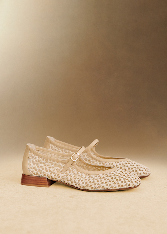 Aubane Low Babies - Woven Beige Textile - Polyester - Sézane
