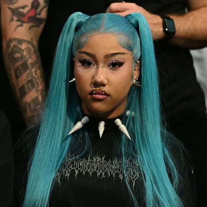 North West, 13, Ditches Her Long Hair For A Blue Bob With Bangs