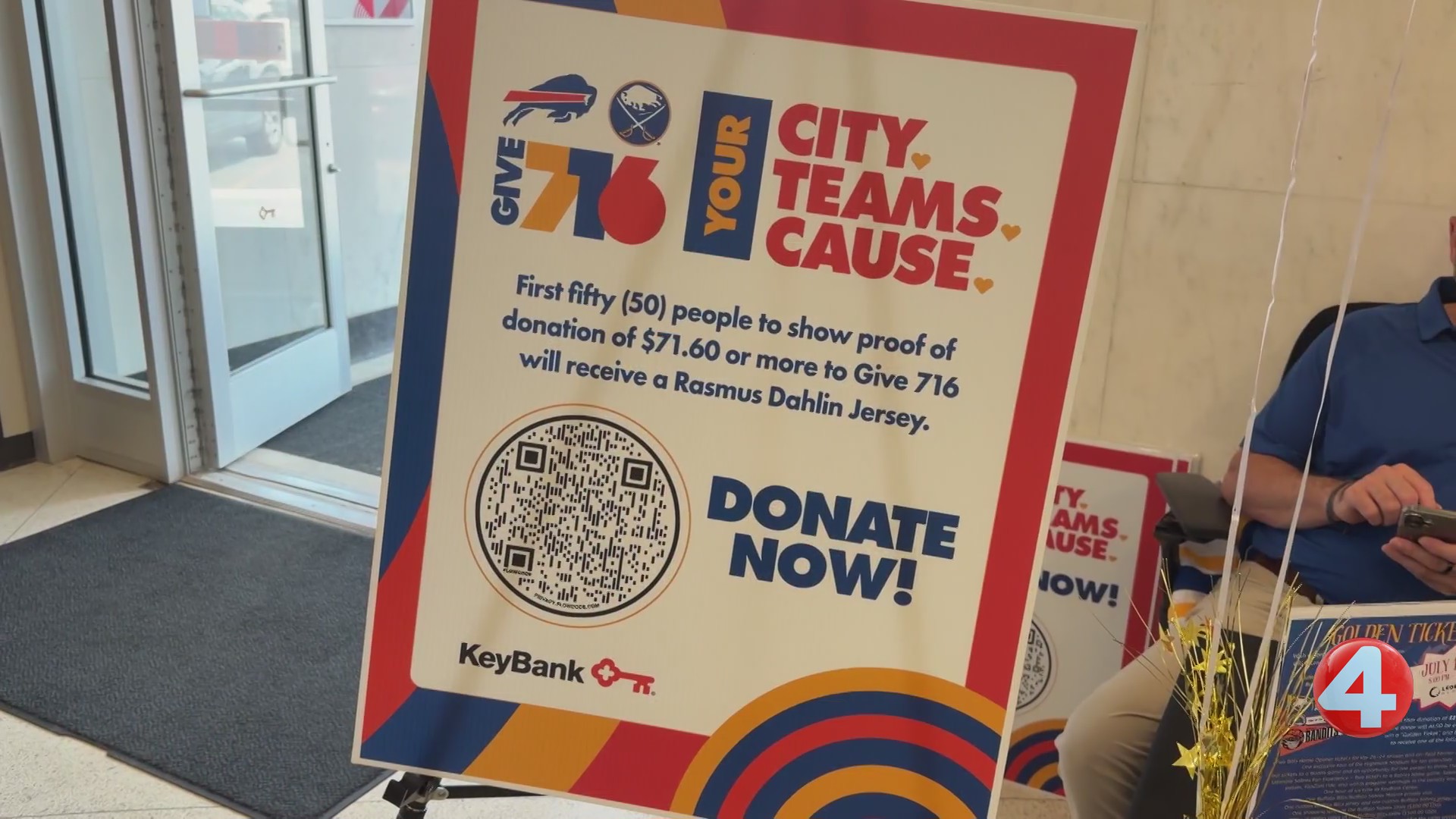 Give 716 offers donation incentive at Key Bank branch