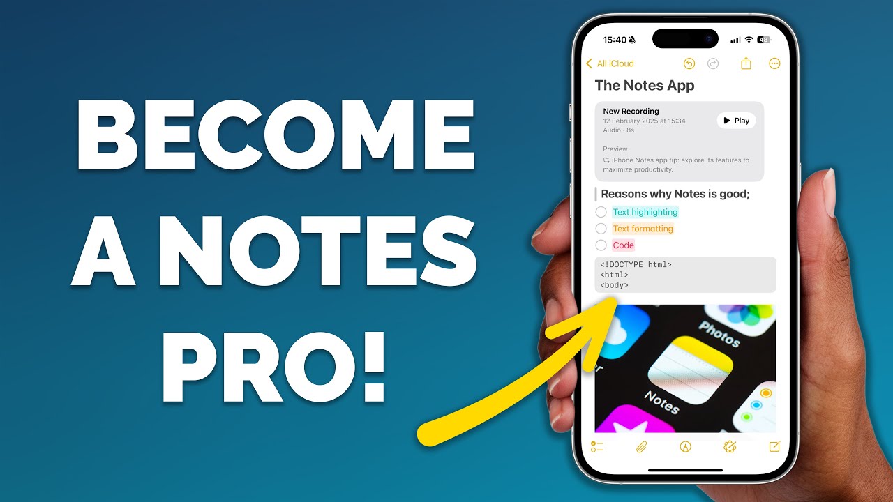 Make the most of your iPhone Notes app!