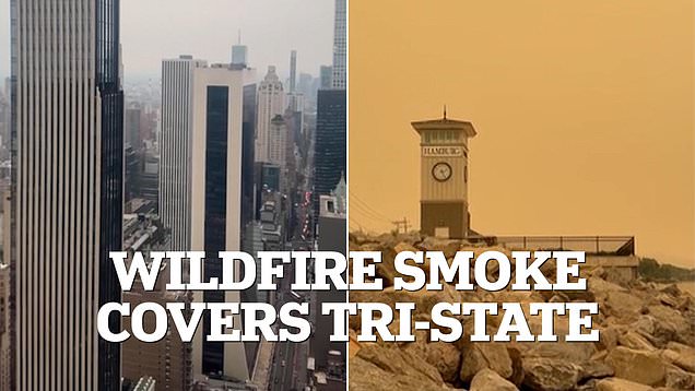 Canadian wildfires smoke takes over NYC, NJ and Buffalo