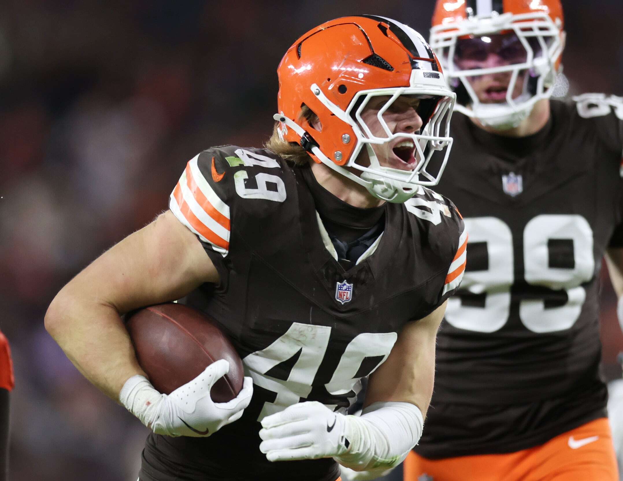 Browns linebacker Carson Schwesinger won NFL Defensive Rookie of the Year in 2025 and is already one of the league's best Under-25 players going into 2026..
