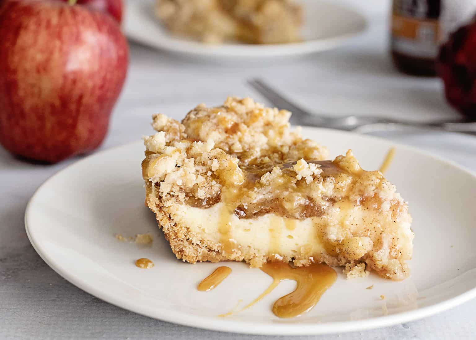 This caramel apple cheesecake is the dessert everyone dreams about