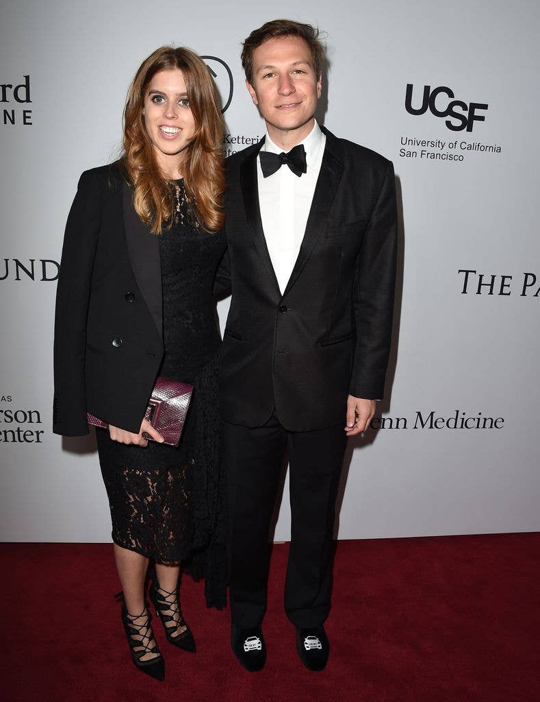 LOS ANGELES, CA - APRIL 13: Princess Beatrice and Dave Clark arrives at the Sean Parker And The Parker Foundation Launch The Parker Institute For Cancer Immunotherapy Gala on April 13, 2016 in Los Angeles, California. (Photo by Steve Granitz/WireImage)